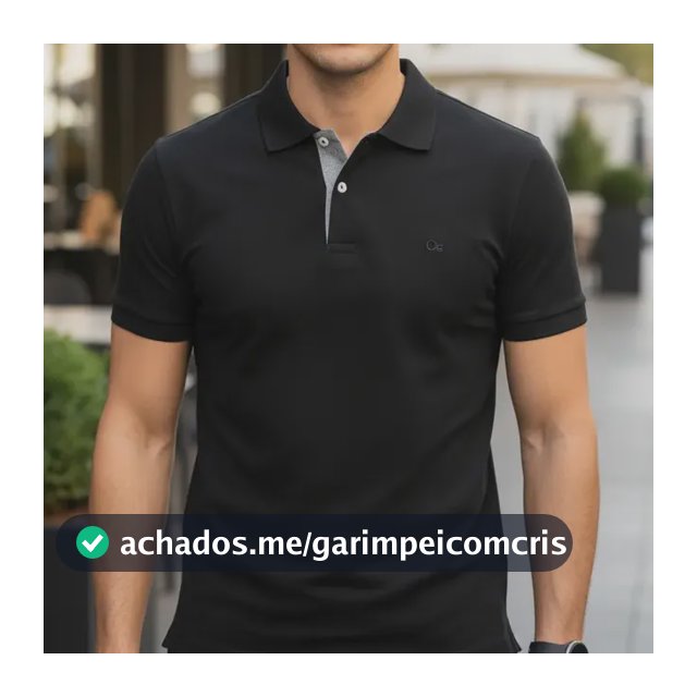Camisa Gola Polo Social Masculina Slim Algodão Casual Ogochi