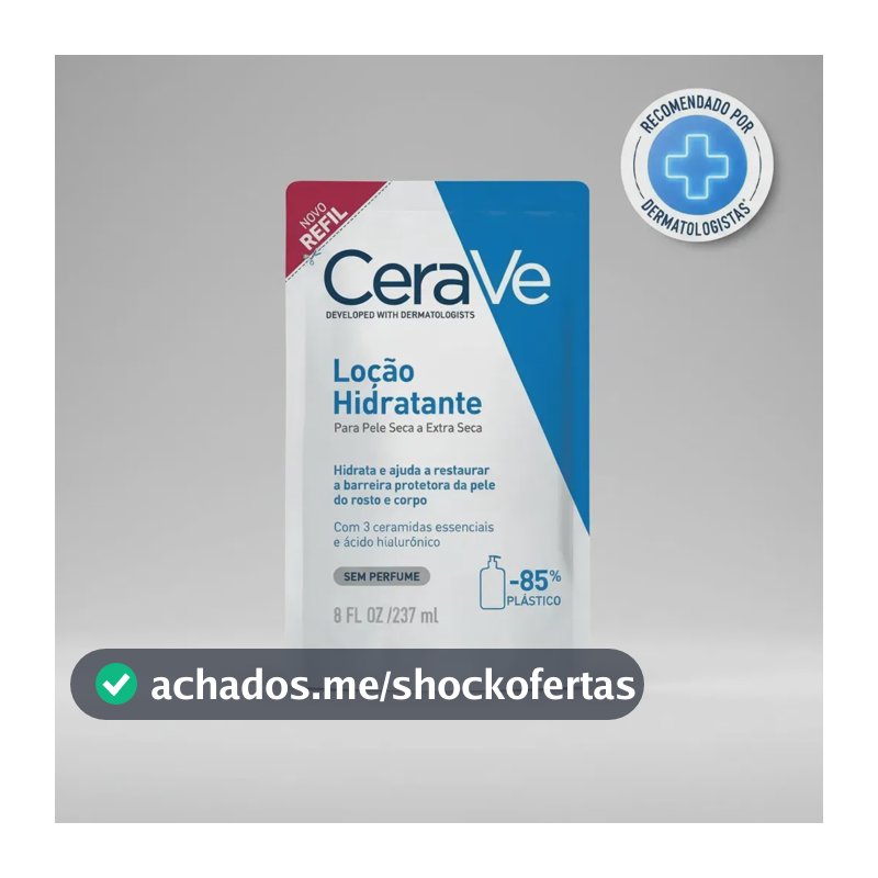 Loção Hidratante Para Pele Seca A Extra Seca Refil 237ml Cerave