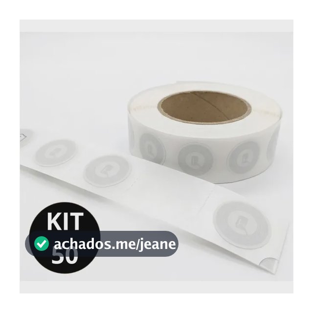 Kit 50 Etiqueta Nfc Ntag Leitura 13,56mhz Tag Regravável