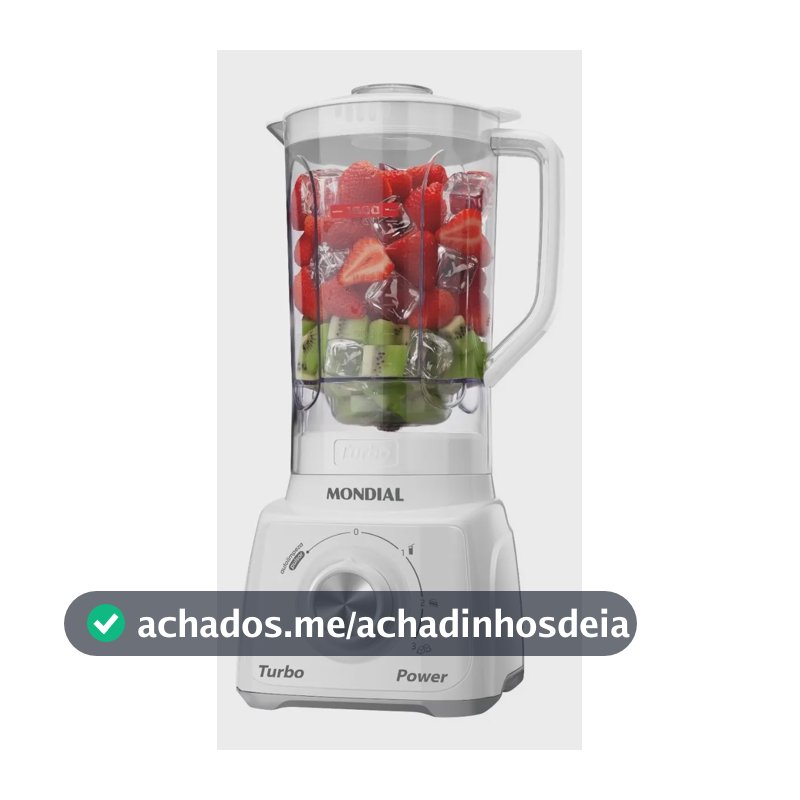 Liquidificador Turbo Power Mondial 550W L-99 WG