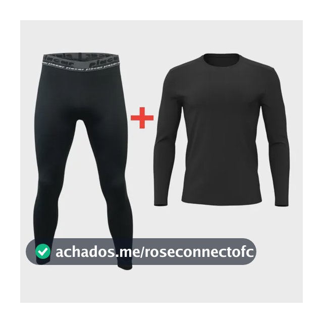 Kit Camisa Uv Térmica Com Elastano + Calça Alta Compressão