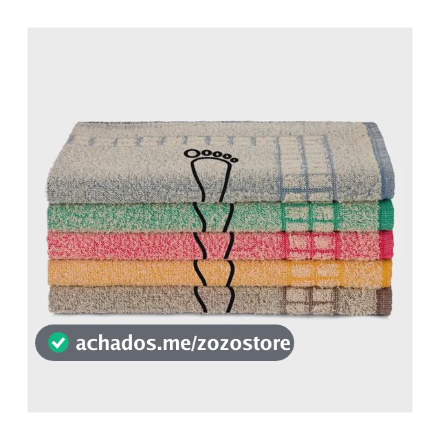 Kit 05 Tapete P/ Banheiro Felpudo 45x70cm 100%algodão Oferta