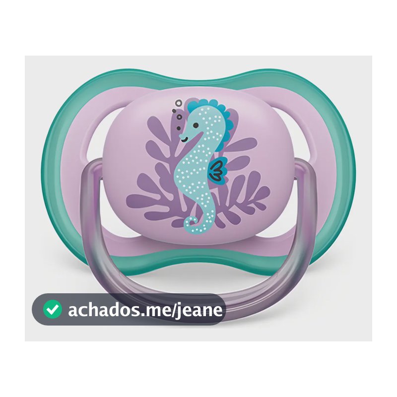 Chupeta Ultra Air Avent 6-18m Cavalo Marinho Rosa Menina Un. Período De Idade 6-12 Meses