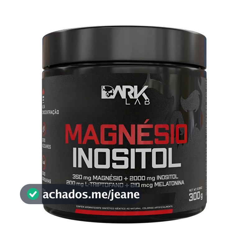 Magnésio E Inositol Taurina Melatonina 300g Dark Lab Maracujá - 50 Doses