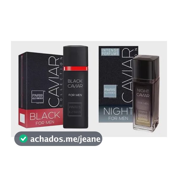 Kit 1 Black Caviar Masculino 100ml + 1 Night Caviar 100ml