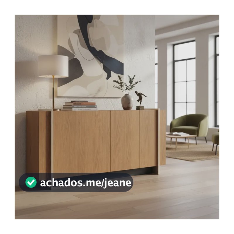 Balcao Buffet 160 cm Copacabana Dourado Freijo Colibri