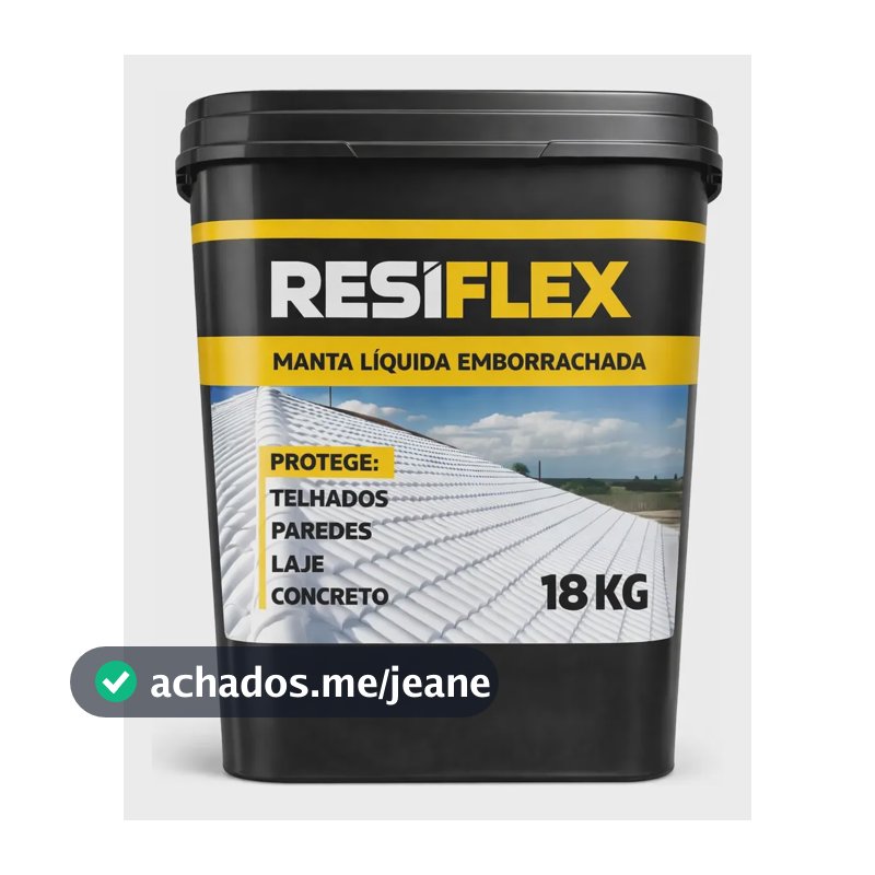 Premium Acrílica Manta Líquida 18kg Emborrachada Impermeavel Concreto Fosco