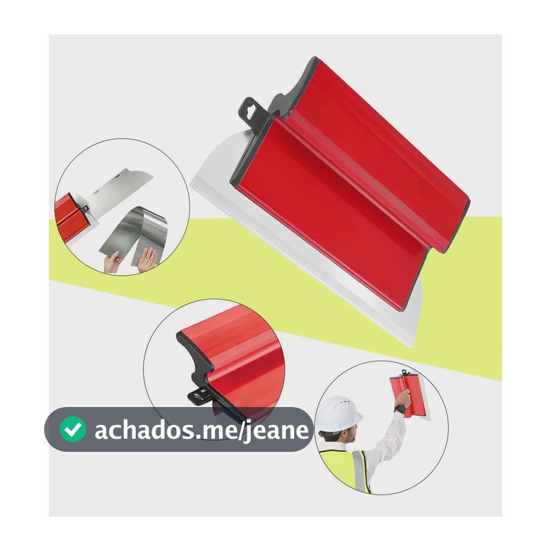 Desempenadeira Inox Flexível 25cm Para Massa Corrida