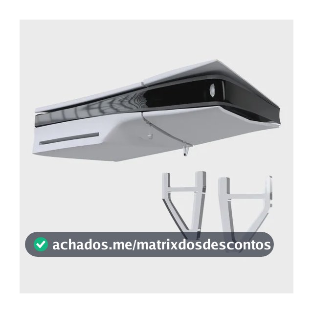 Suporte horizontal ps5 slim Dmax imports Horizontal para reprodutores de vídeo e consoles de jogos - cinza