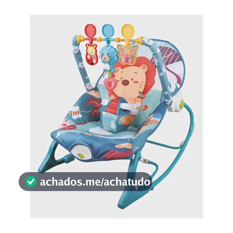 Maxi Baby Cadeira de Descanso e Balanço Bebê Musical Fun Time Felix Leão