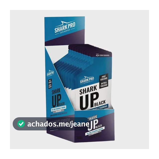 Shark-up Gel Carboidrato Cafeina Display 10un Shark Pro Açaí Com Guaraná