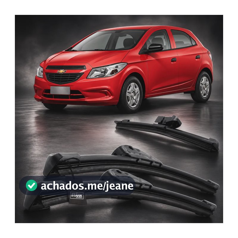 Kit 3 Palheta Silicone Limpador Par Parabrisa + Traseiro Ano Onix 2012 Á 2018 Chevrolet