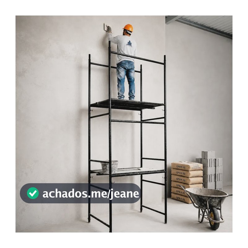 Kit 6 Andaimes 1x1m Reforçados Para Construção