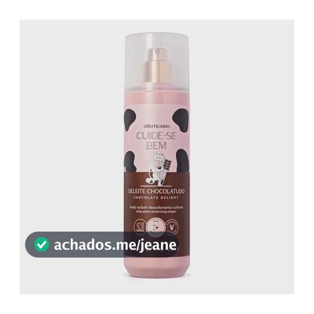 O Boticário Cuide-se Bem Body Splash Deleite Chocolatudo 200ml