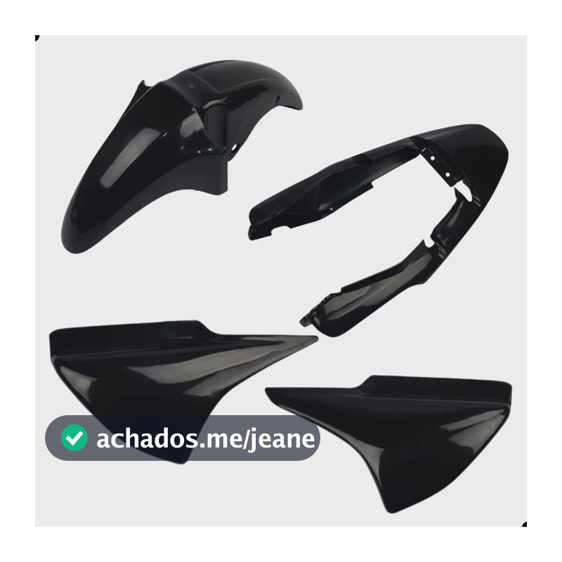 Paralama Rabeta Tampa Lateral Cg 150 Titan 2004 A 2008 Preta Preto
