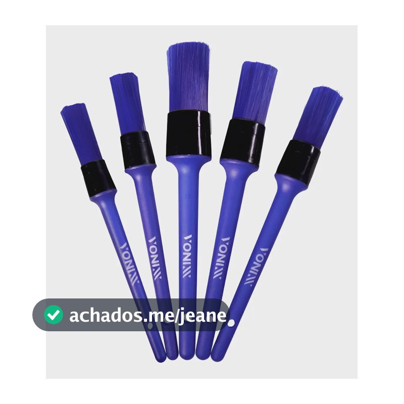 Kit De 5 Pinceis Para Detalhamento Externo Vonixx