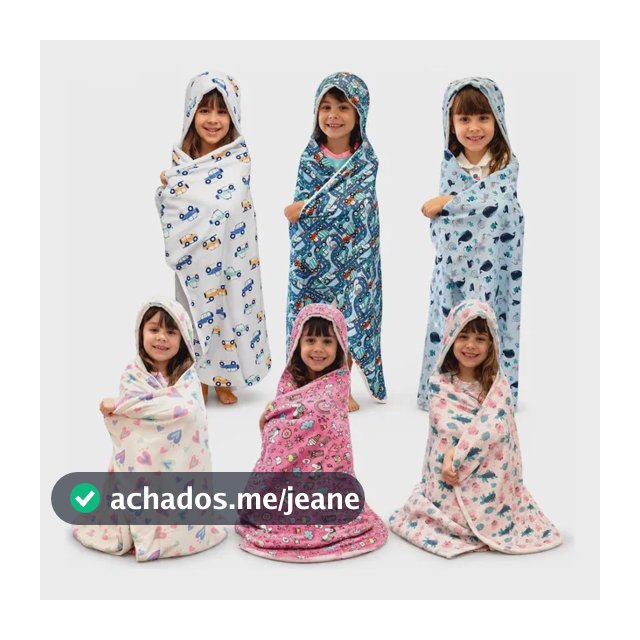 Toalha Gigante Premium Exclusiva Infantil Criança C/ Capuz