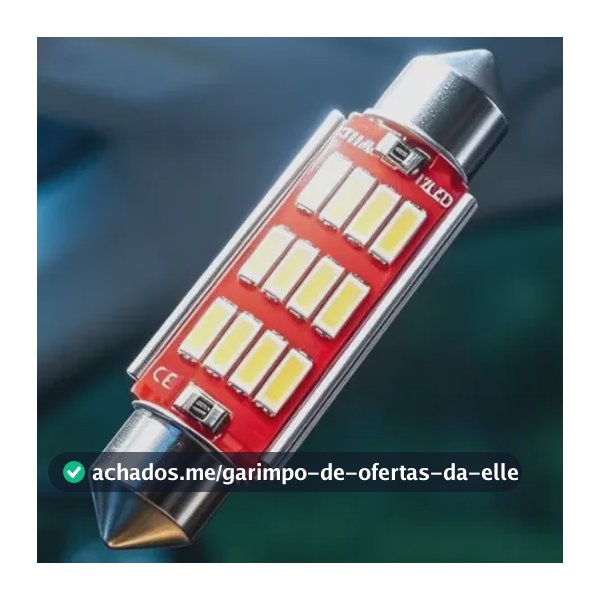Par Lâmpada Led Carro Torpedo Canbus Canceller Teto