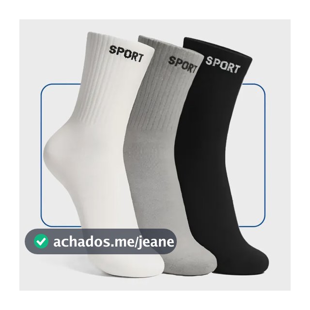 Kit Meia 12 Pares Meia Cano Alto Meias Grossas Masculinas