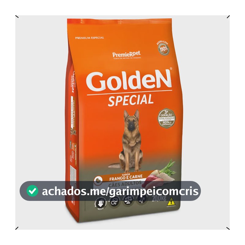 Ração Golden Special Adulto Todas As Raças 20kg