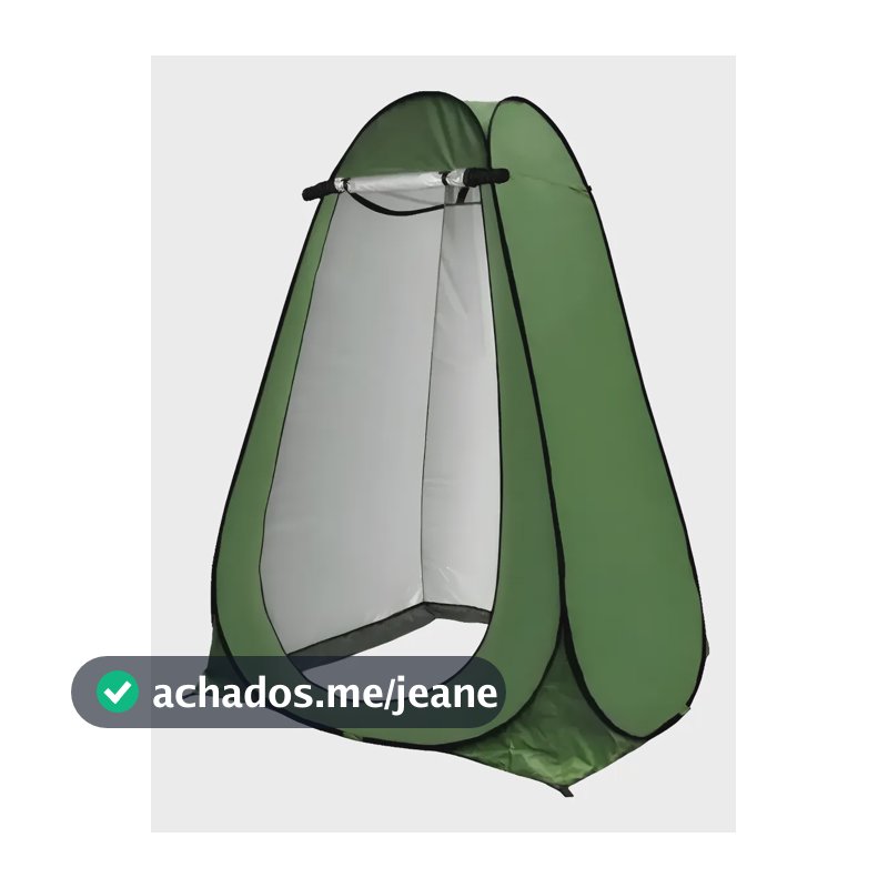 Barraca Trocador De Roupas Monta Sozinha Camping Banheiro Verde