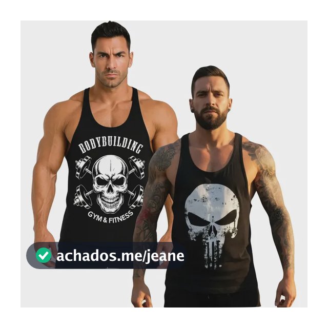 Kit 2 Camiseta Regatas Masculinas Cavada Treino Musculação