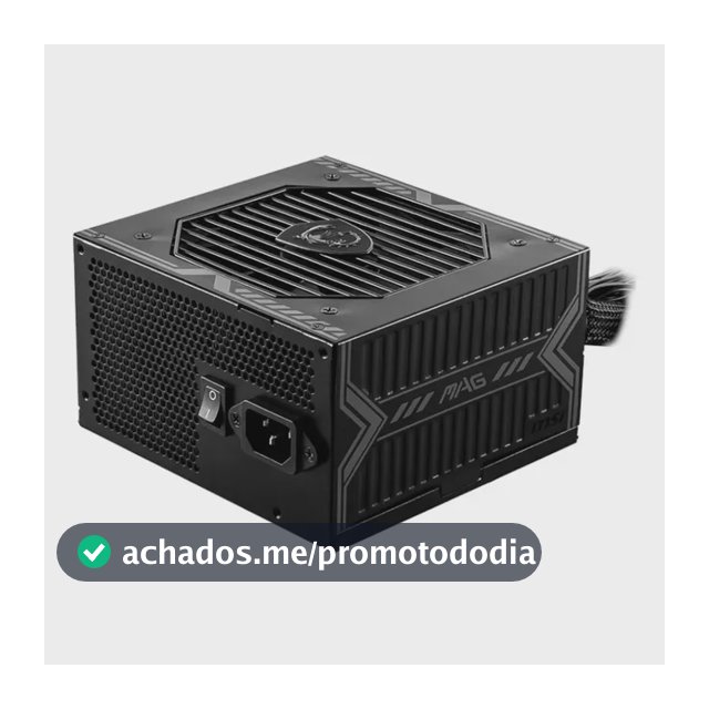 Fonte De Alimentação Para Pc Msi 80 Plus Bronze 650w Preto