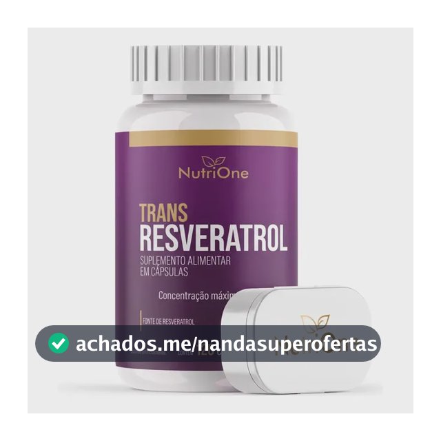 Trans-resveratrol Concentrado 500mg 120 Cápsulas - Nutrione Sem Sabor