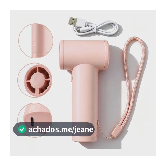 Mini Ventilador Portátil De Mão Recarregável Usb Silencioso