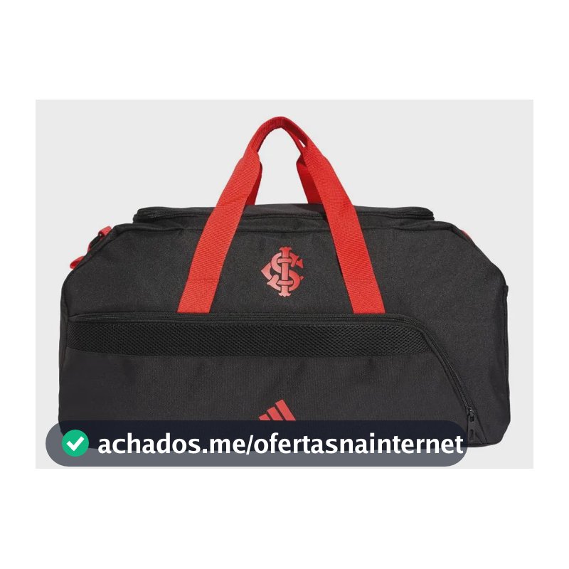 Mala Duffel Internacional adidas Preto