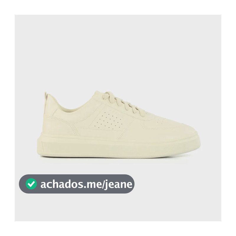 Tênis Aramis Masculino Basico Baixo Leve Elegante Social Off White 44 Br