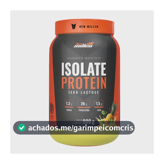 Isolate Protein Proteína Isolada 900g New Milen Zero Lactose