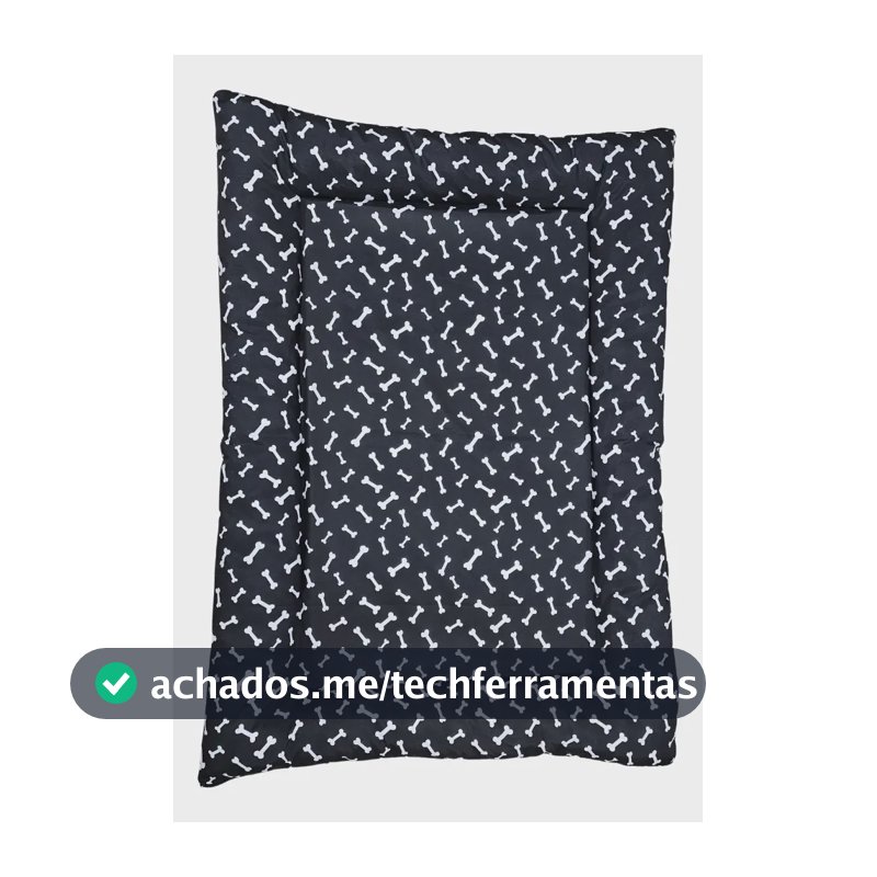 Colchonete Para Cachorro Gato Caminha Pet 90x63 Cm Tam Gg Cor Preto