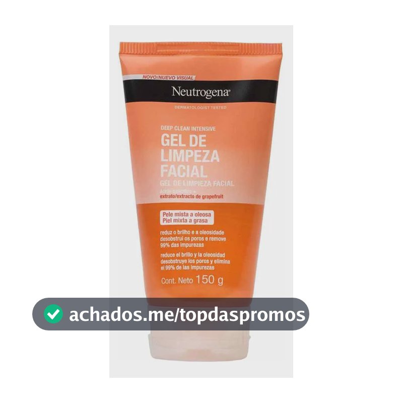 Sabonete Facial Neutrogena Deep Clean Gel Grapefruit Oleosa Dia