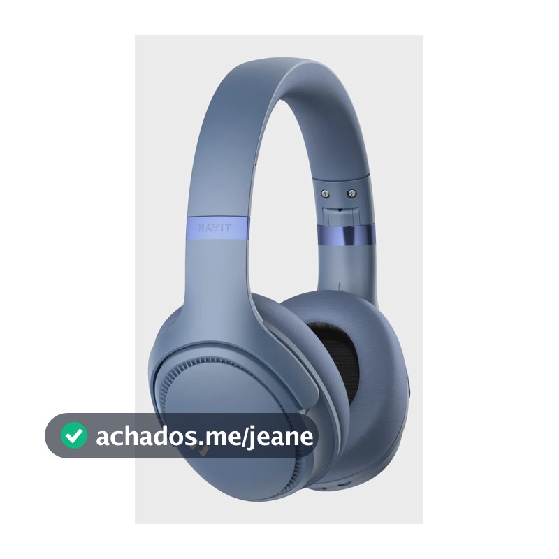 Headphone Gamer Havit H630bt Enc Bluetooth 5.3 On-ear Azul Azul