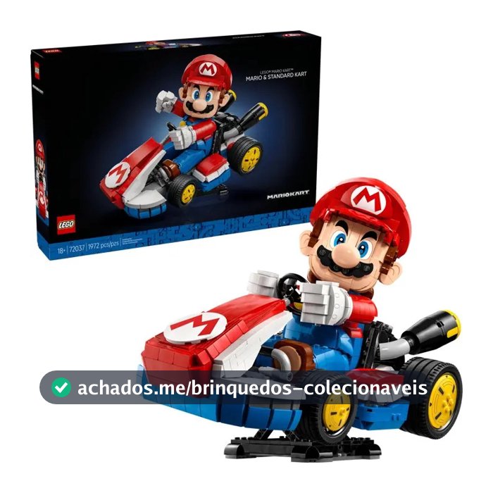 Super Mário - Mario Kart: Mario e Kart Padrão 1972 Peças 72037