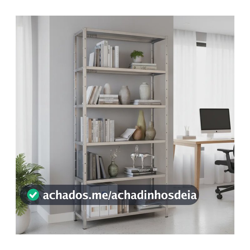 Estante Armário De Aço 6 Bandejas Galvanizada Multiuso Galvanizada