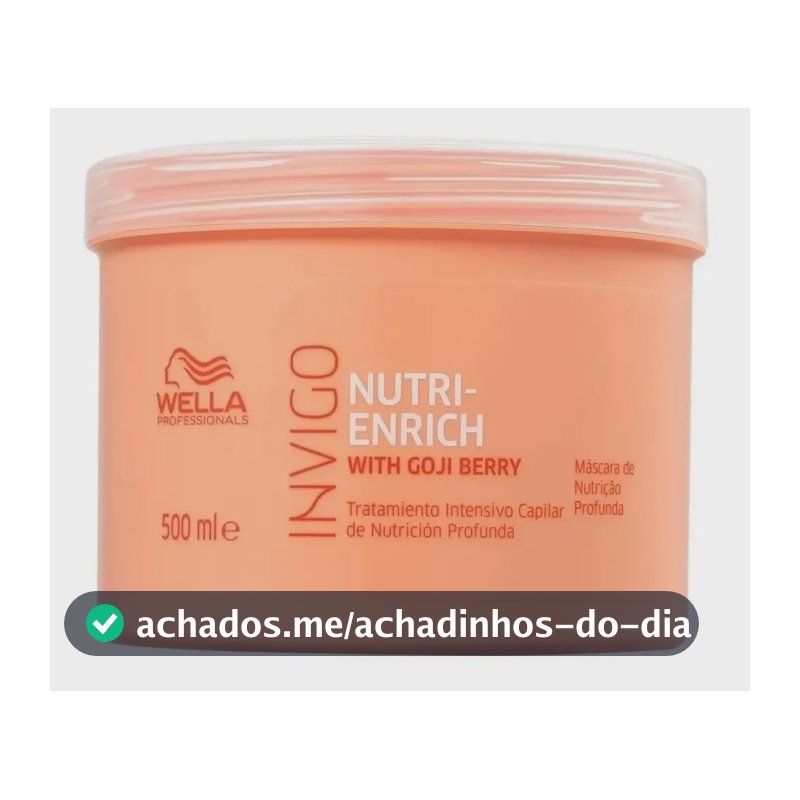 Máscara Invigo Nutri-enrich 500ml Wella Pro - Nutrição e Hidratação