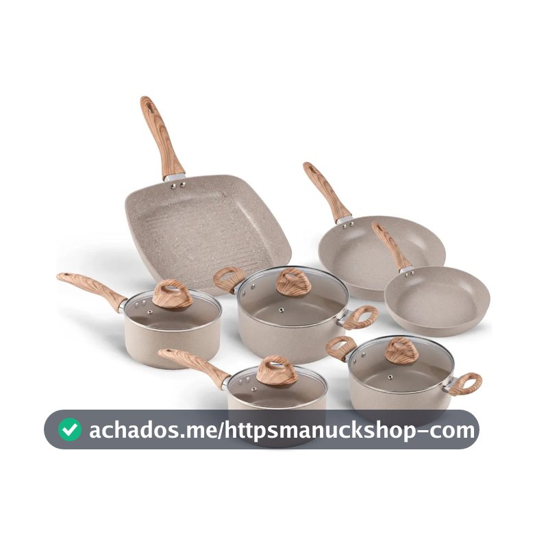 Jogo De Panelas 7 Ceramic Life Smart Plus Areia Brinox Areia