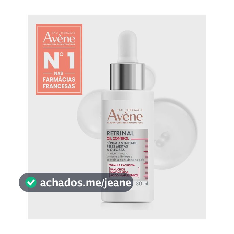 Sérum Anti-Idade Avène Retrinal Oil Control com Ácido Hialurônico, 30ml