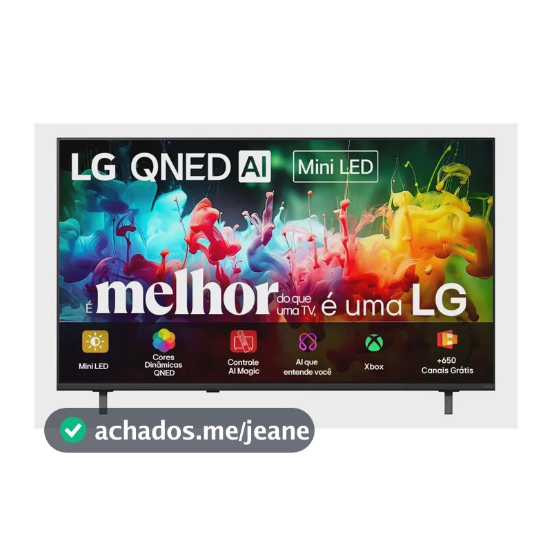 Smart TV 4K 85" LG QNED Mini LED AI QNED70 2026