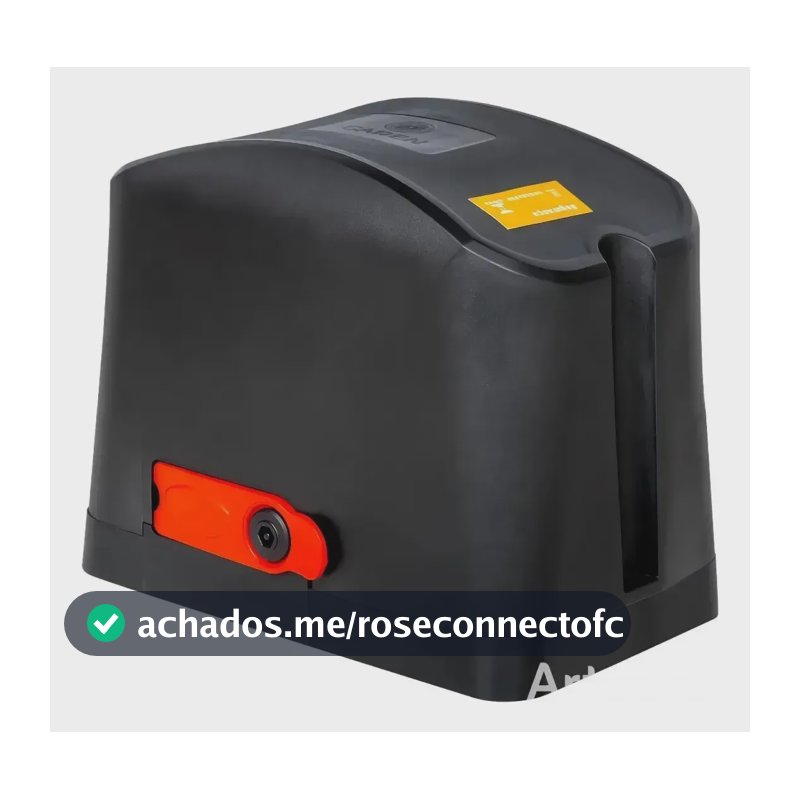 Motor Portao Eletronico Garen Rápido 400kg - Automático Frequência 50/60 Tamanho Da Engrenagem Z18 Preto 127v