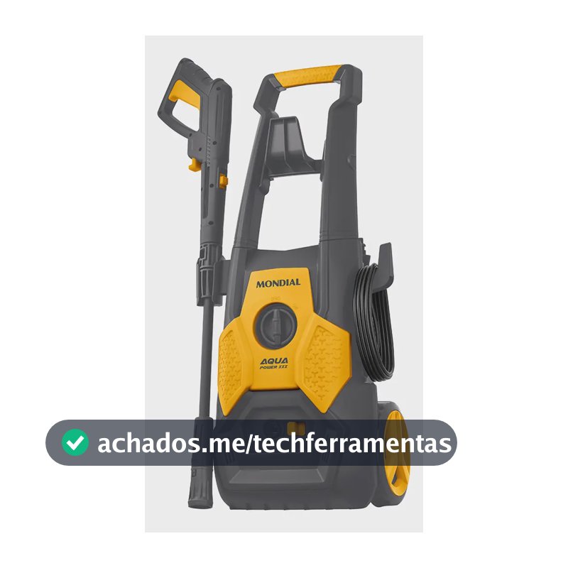 Lavadora de Alta Pressão Aqua Power III, Mondial, Cinza/Amarela, 1800W - LAP-03-GY