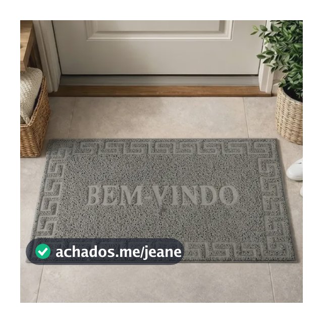 Kit 2 Tapete Capacho Antiderrapante 40x60cm Porta Entrada