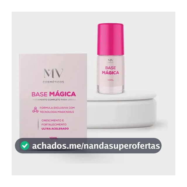 Base Crescimento Unhas Líquido Menina Vaidosa Fortalecedora 10ml
