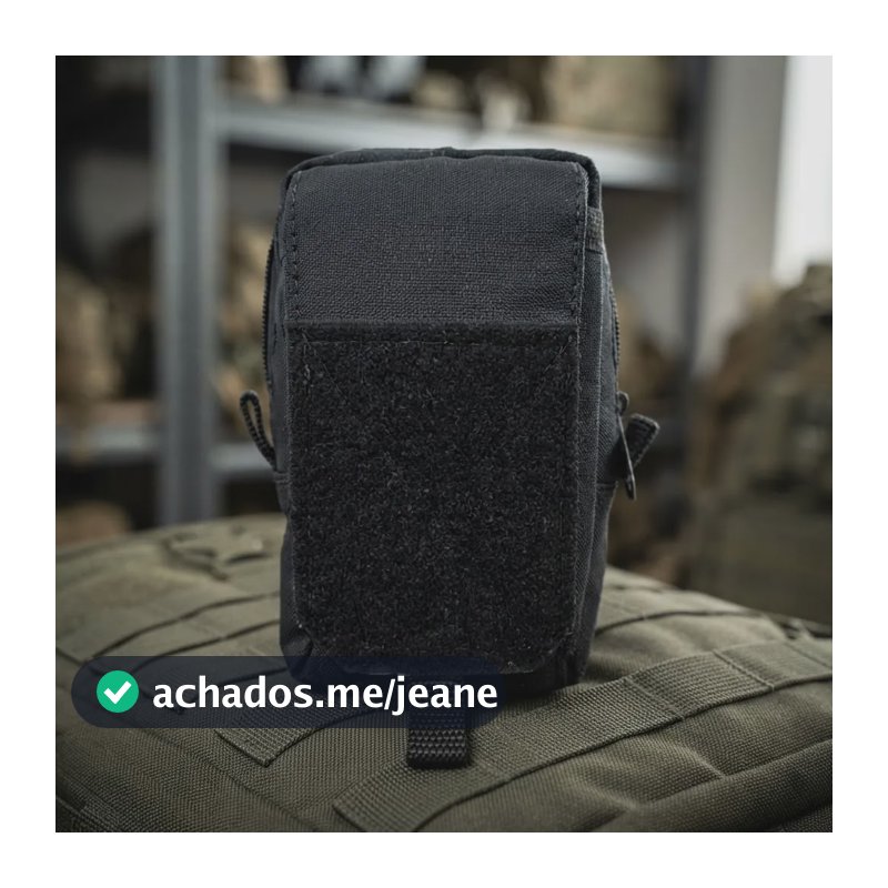 Bolso Tático Modular Com Porta Celular Costuras Reforçadas Preto