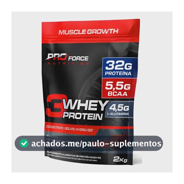 Proteína Proforce 3 Whey em pó sabor Chocolate x 2kg