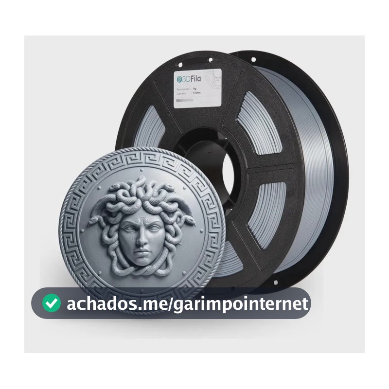 Filamento Pla Silk 1kg 1,75mm Impressão 3d - 3dfila Prata