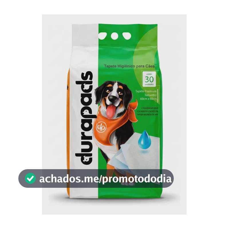 Tapete Higiênico Para Cães Cachorro Premium Durapets 30 Unidades