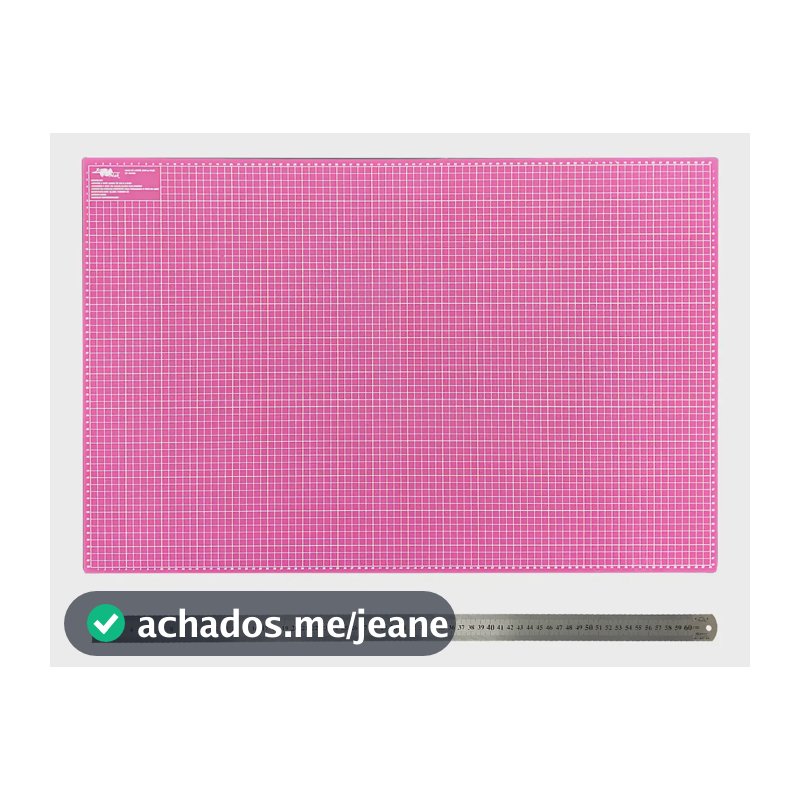 Kit Base Corte A3 ADB Rosa 45x30cm Régua 30cm Autocurativo PVC